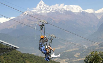 Zip flyer in Nepal